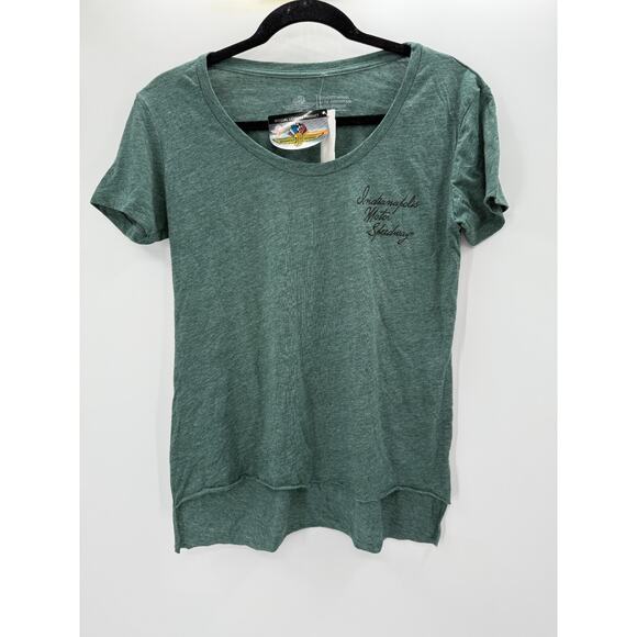 IndyCar Womens T Shirt Size M Green Script Indianapolis Motor Speedway New - Picture 5 of 7